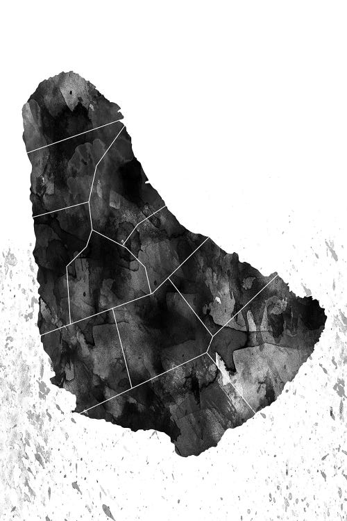 Barbados Black And White by WallDecorAddict wall art