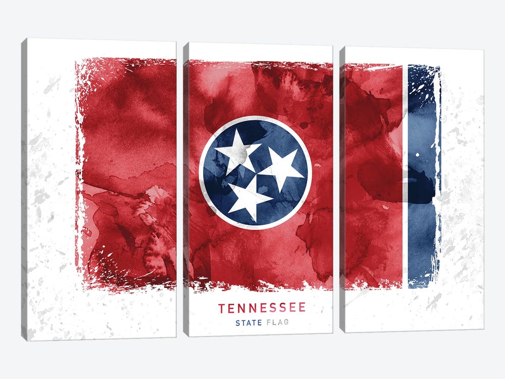 Tennessee by WallDecorAddict 3-piece Canvas Print