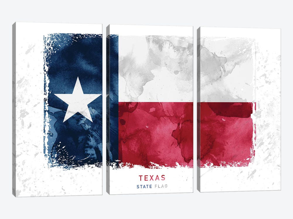 Texas by WallDecorAddict 3-piece Canvas Art Print