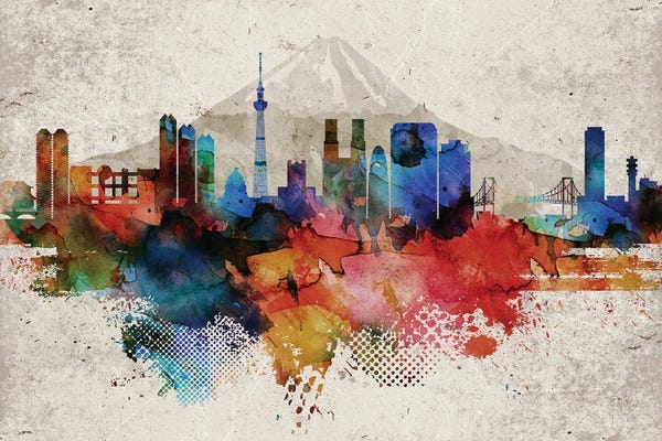 Tokyo: Tokyo Abstract by WallDecorAddict