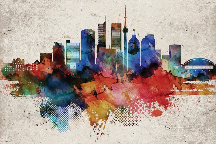 Toronto Abstract by WallDecorAddict wall art