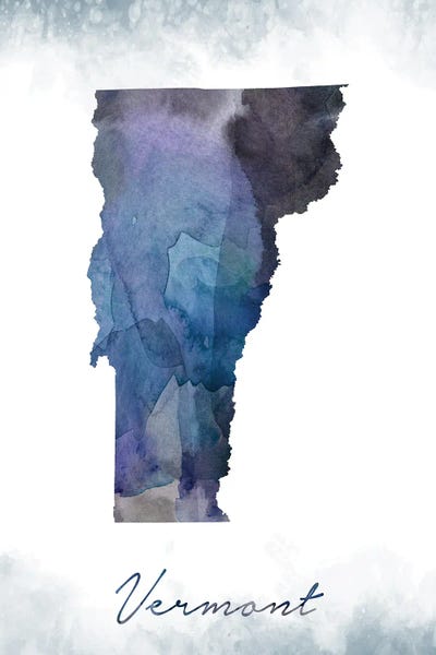 Vermont: Vermont State Bluish by WallDecorAddict