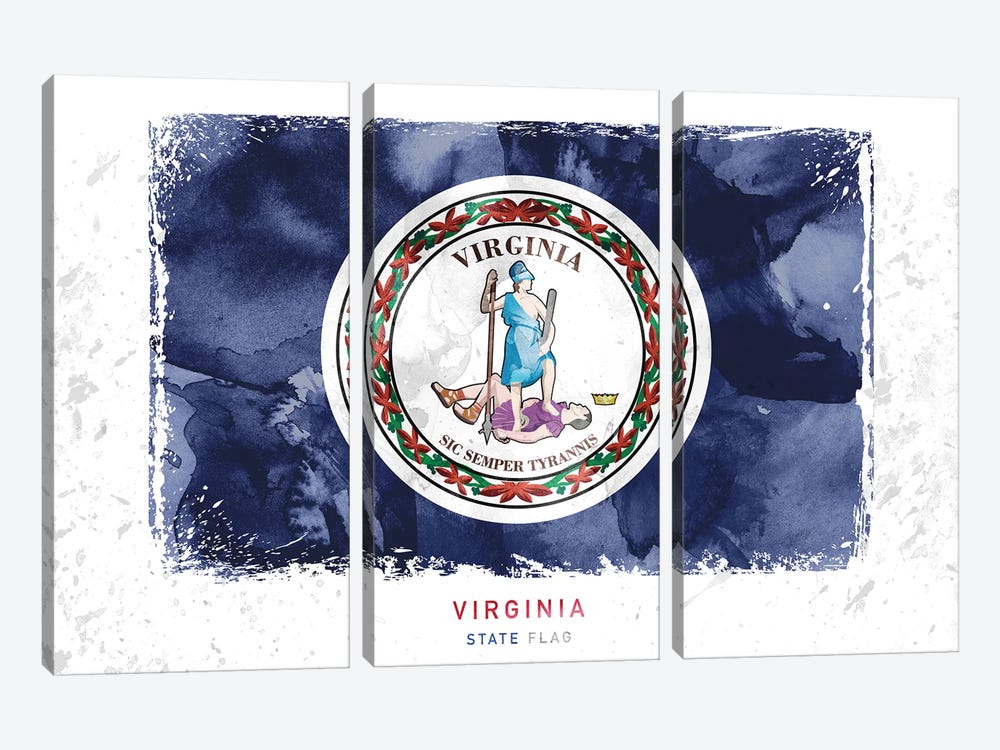 Virginia by WallDecorAddict 3-piece Art Print