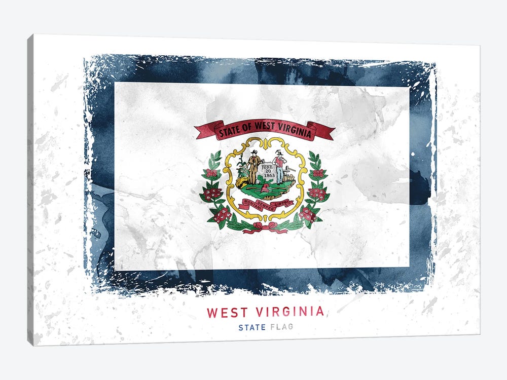West Virginia by WallDecorAddict 1-piece Canvas Art Print