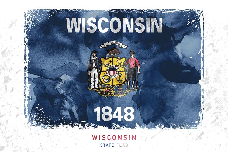 Wisconsin by WallDecorAddict wall art