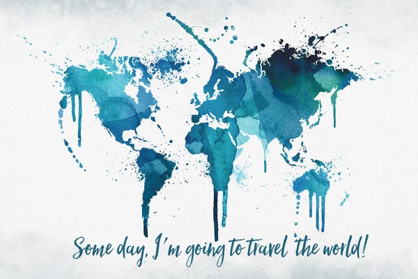 Globes: World Map Travel The World by WallDecorAddict