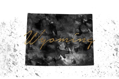 Wyoming Black And White Gold by WallDecorAddict multi panel art