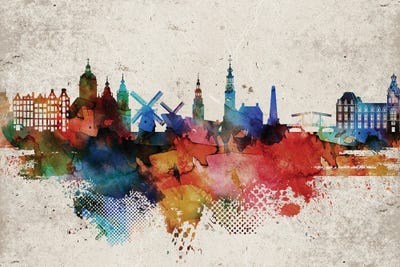 Amsterdam Abstract by WallDecorAddict multi panel art