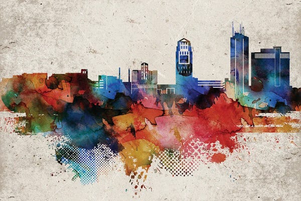 Michigan: Ann Arbor Abstract by WallDecorAddict