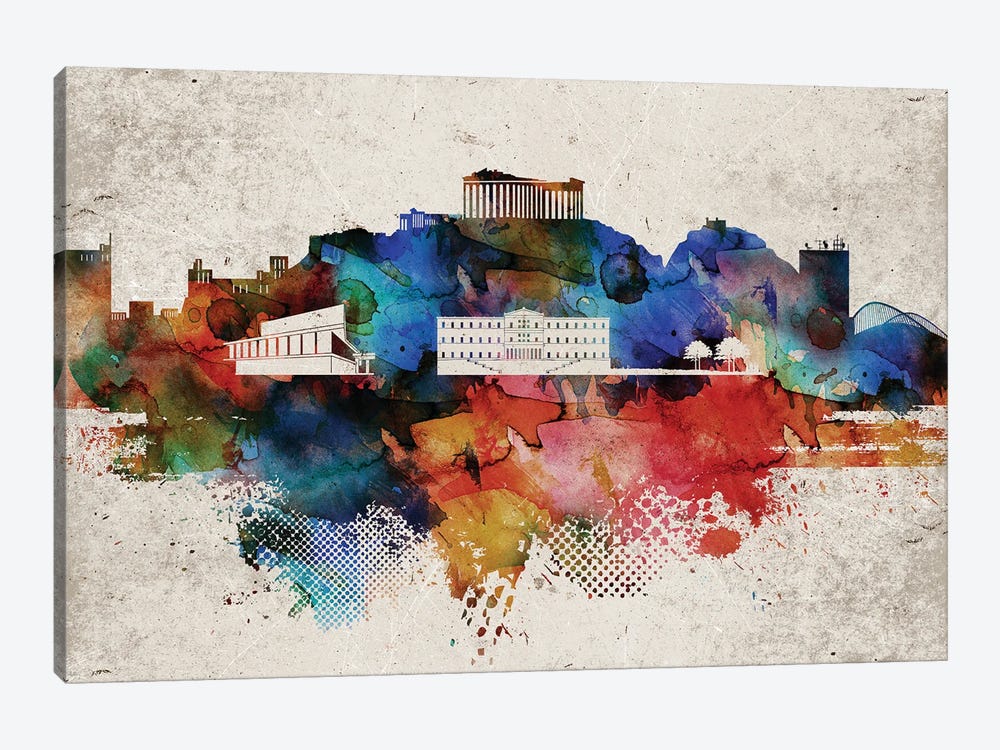 Athens Abstract by WallDecorAddict 1-piece Art Print