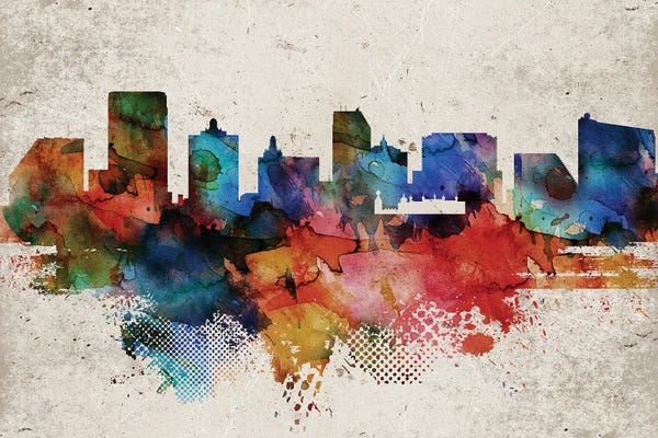 New Jersey: Atlantic City Abstract by WallDecorAddict