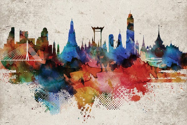Thailand: Bangkok Abstract by WallDecorAddict