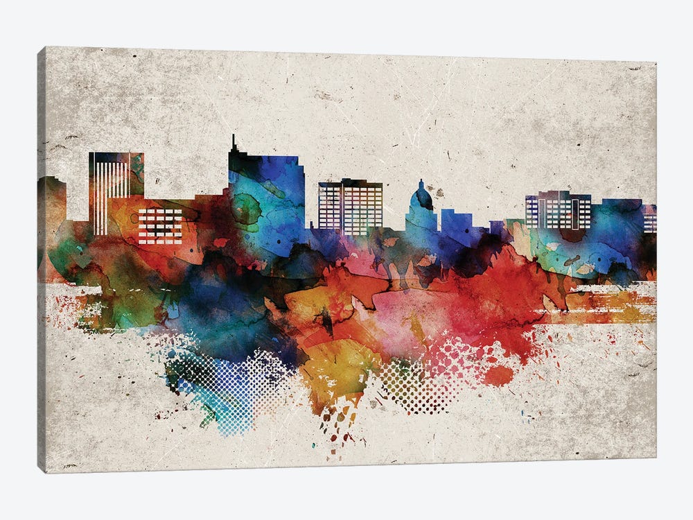 Boise Abstract by WallDecorAddict 1-piece Canvas Artwork