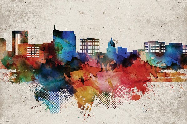 Boise: Boise Abstract by WallDecorAddict