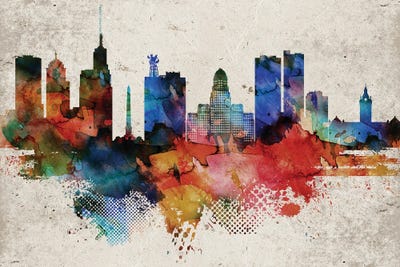 Buffalo Abstract by WallDecorAddict art print