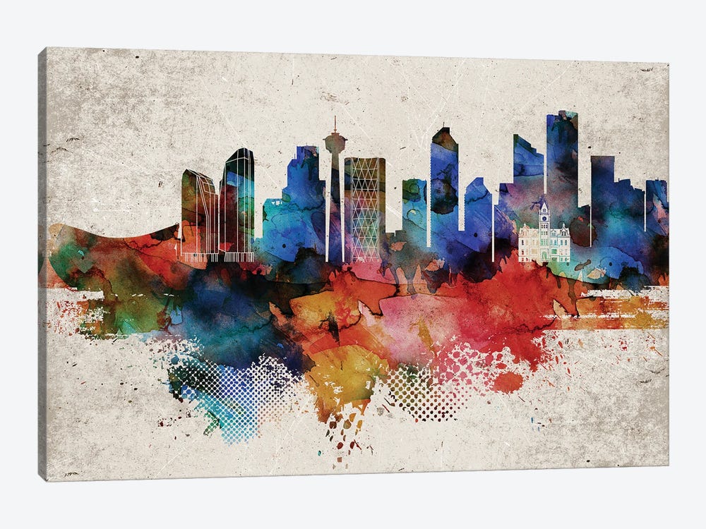 Calgary Abstract by WallDecorAddict 1-piece Art Print