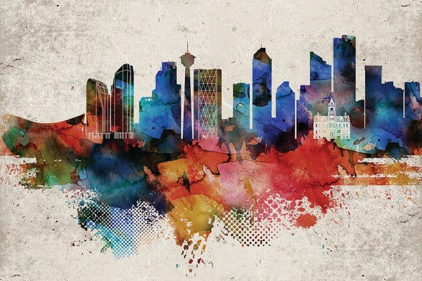 Canada: Calgary Abstract by WallDecorAddict