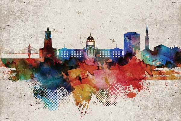 South Carolina: Charleston Abstract by WallDecorAddict