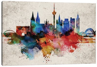 Cologne Abstract Canvas Art Print