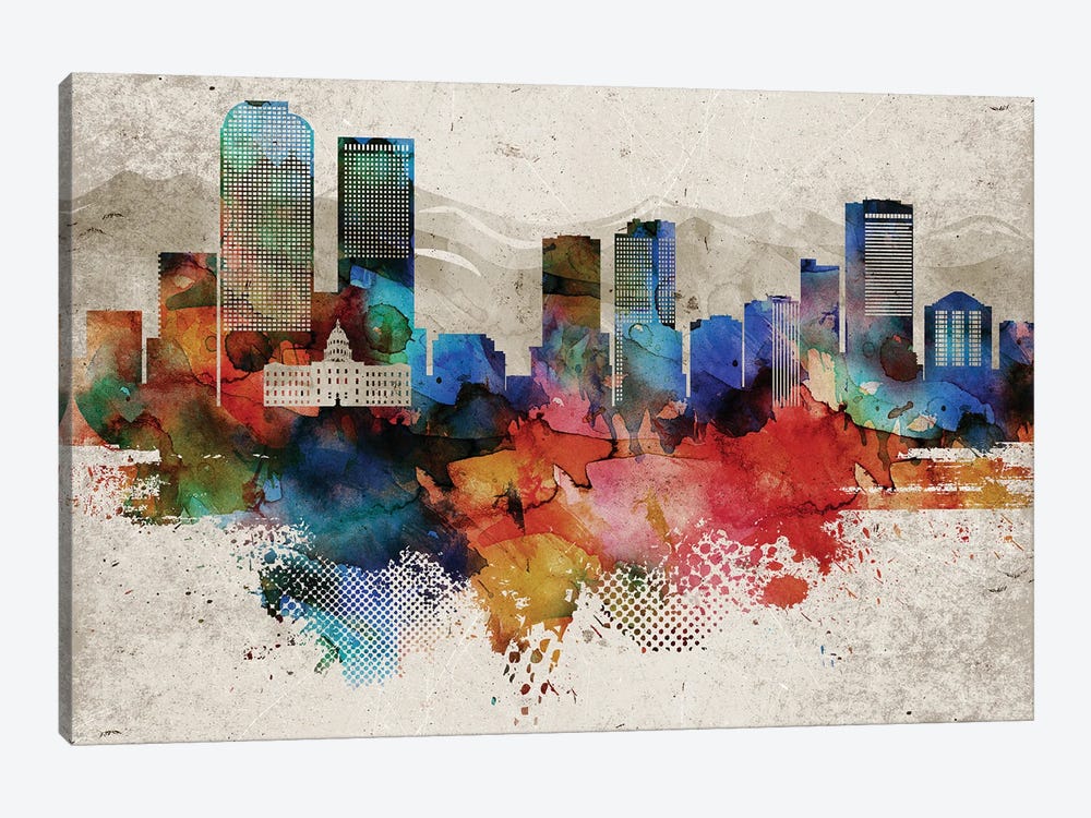 Denver Abstract by WallDecorAddict 1-piece Art Print