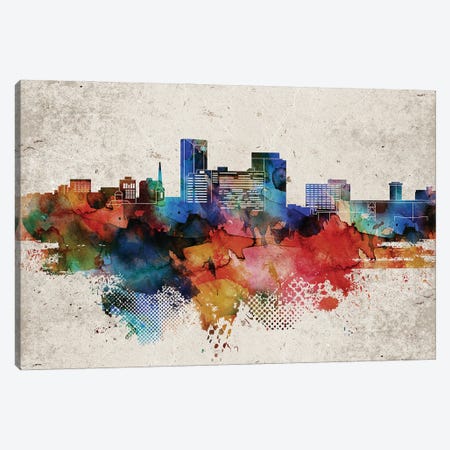 Lexington Abstract Skyline Canvas Print #WDA580} by WallDecorAddict Canvas Art