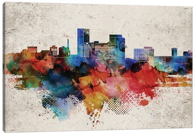 Lexington Abstract Skyline Canvas Art Print