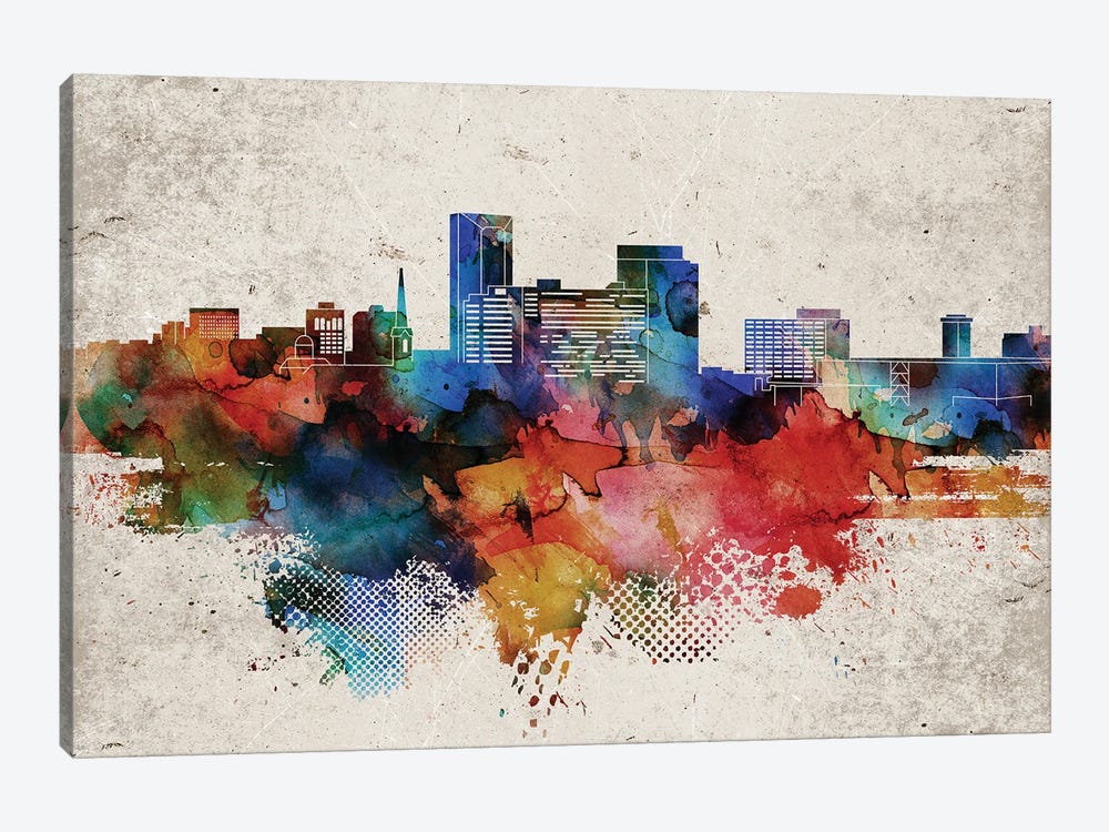 Lexington Abstract Skyline by WallDecorAddict 1-piece Canvas Art Print