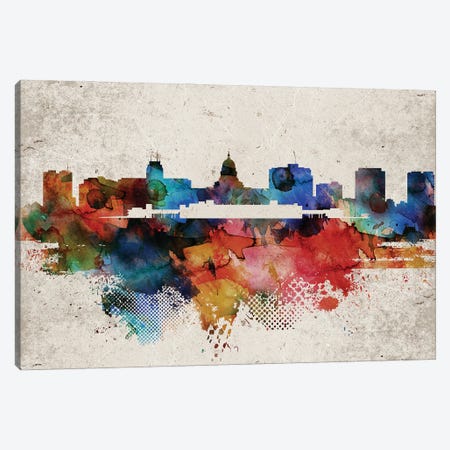 Madison Abstract Skyline Canvas Print #WDA586} by WallDecorAddict Canvas Print