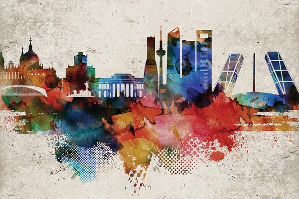 Madrid Abstract Skyline