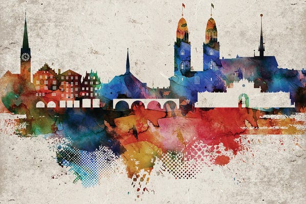 Zurich Abstract Skyline
