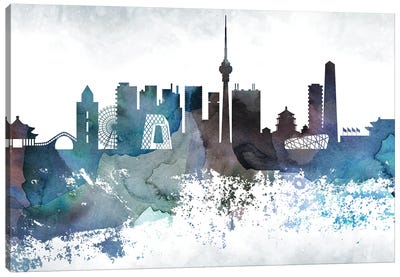 Beijing Bluish Skyline Canvas Art Print