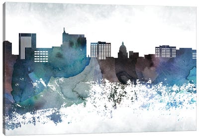 Boise Bluish Skyline Canvas Art Print
