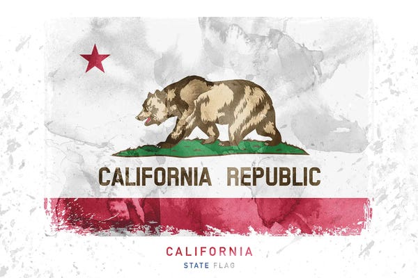 U.S. State Flags: California by WallDecorAddict