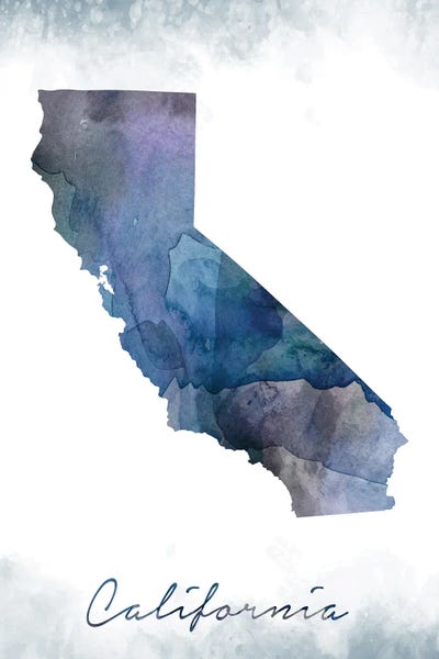 Medium: California State Bluish by WallDecorAddict