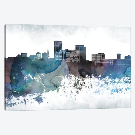 Lexington Bluish Skyline Canvas Print #WDA679} by WallDecorAddict Canvas Wall Art