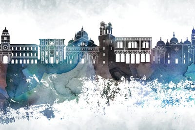 Padua Bluish Skyline by WallDecorAddict multi panel art