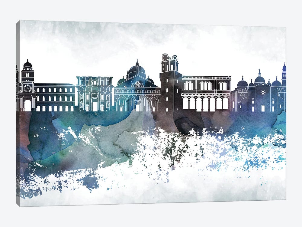 Padua Bluish Skyline by WallDecorAddict 1-piece Canvas Art