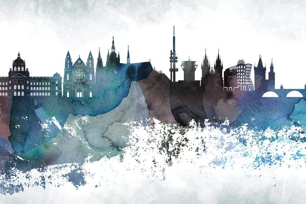 Prague Bluish Skyline