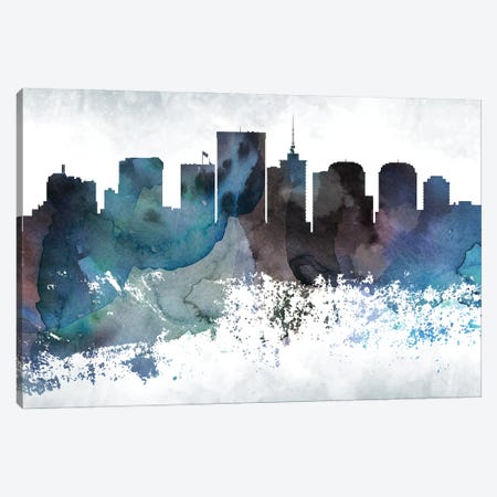 Richmond Bluish Skyline Canvas Print #WDA710} by WallDecorAddict Art Print