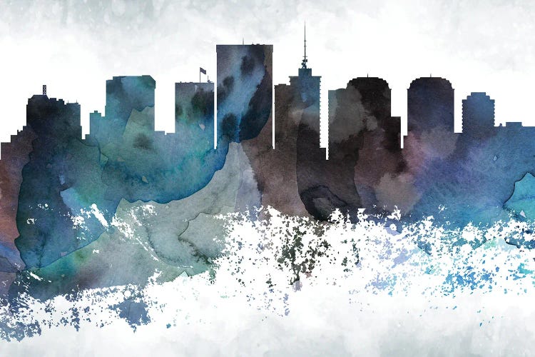 Richmond Bluish Skyline by WallDecorAddict wall art