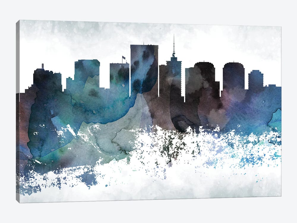 Richmond Bluish Skyline by WallDecorAddict 1-piece Art Print