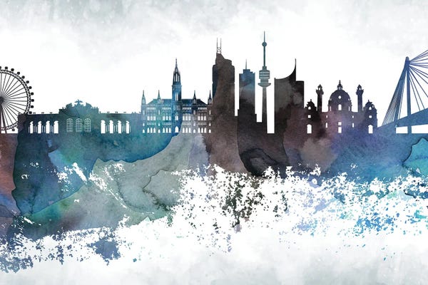 WallDecorAddict: Vienna Skyline by WallDecorAddict