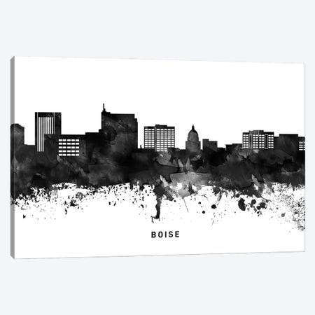 Boise Skyline Black & White Canvas Print #WDA746} by WallDecorAddict Art Print