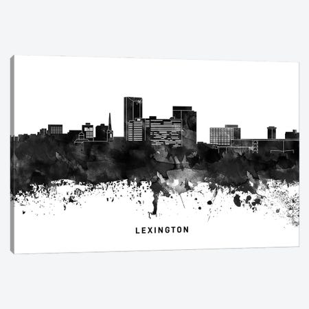 Lexington Skyline Black & White Canvas Print #WDA792} by WallDecorAddict Canvas Print