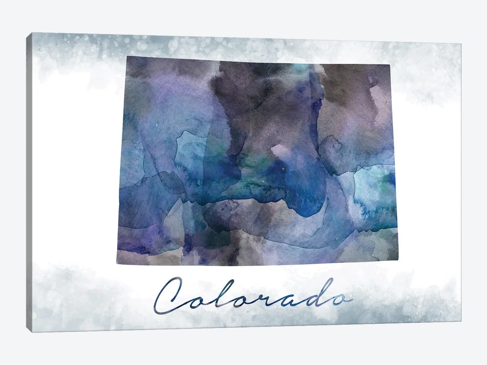 Colorado State Bluish by WallDecorAddict 1-piece Canvas Art