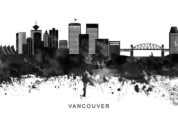 Vancouver Skyline Black & White