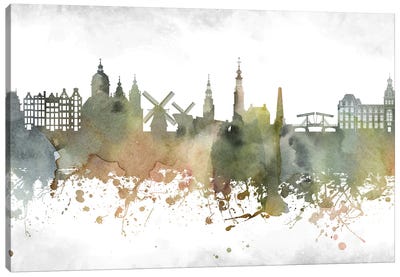 Amsterdam Skyline Canvas Art Print - Amsterdam Art