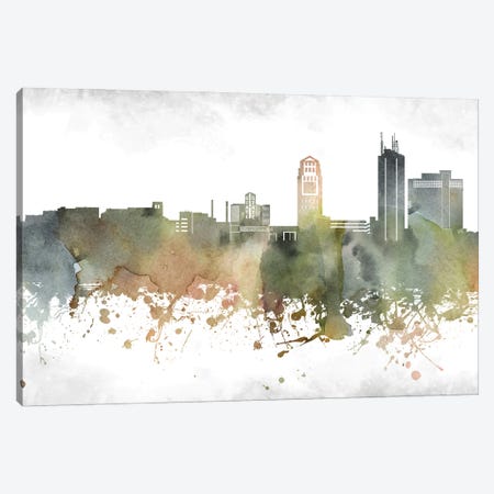 Ann Arbor Skyline Canvas Print #WDA875} by WallDecorAddict Canvas Print