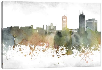Ann Arbor Skyline Canvas Art Print
