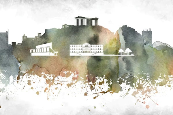 Athens: Athens Skyline by WallDecorAddict